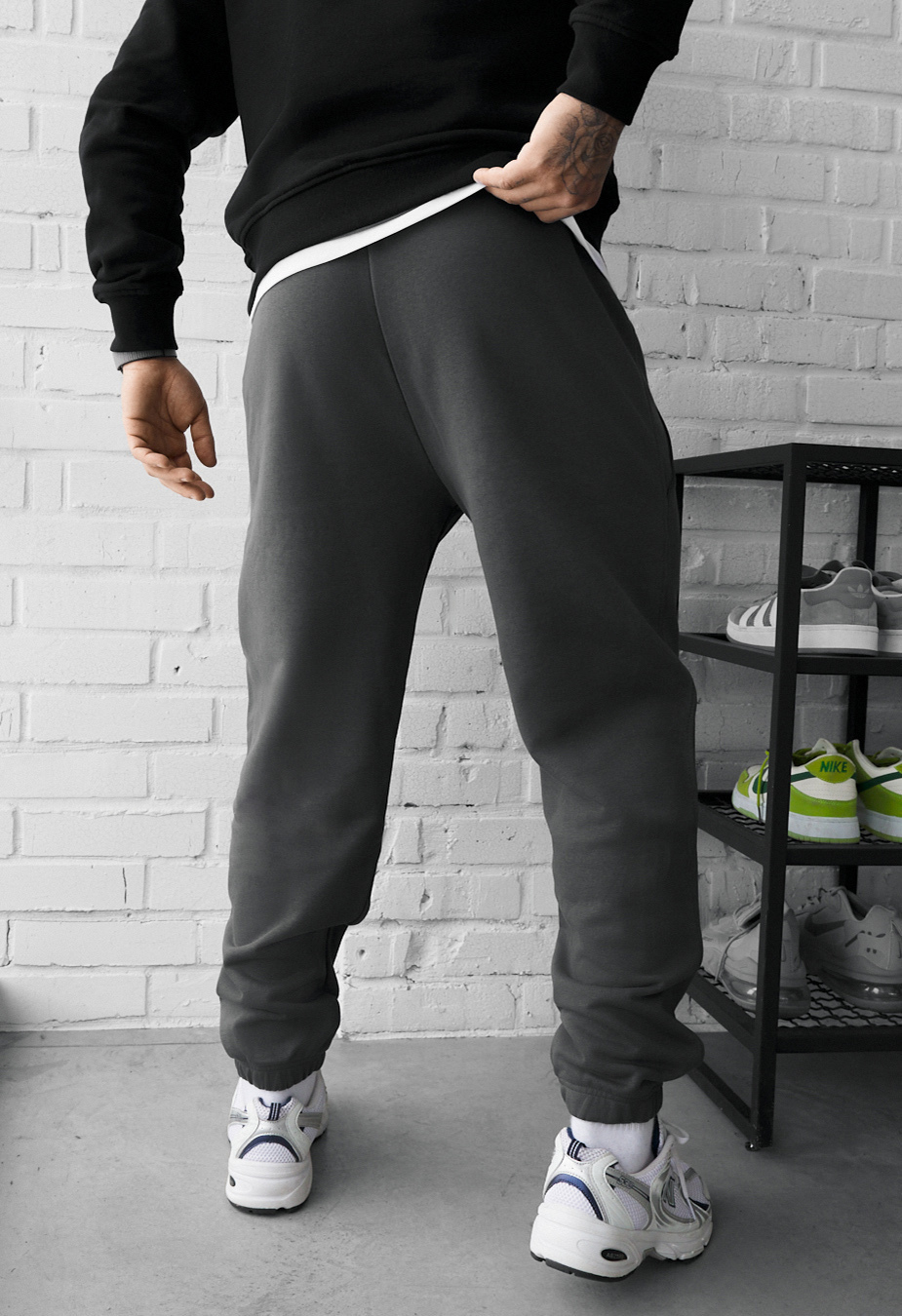 Spodnie dresowe Staff ers reflective dark gray