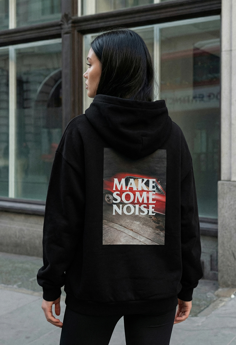 Bluza Staff make some noise oversize