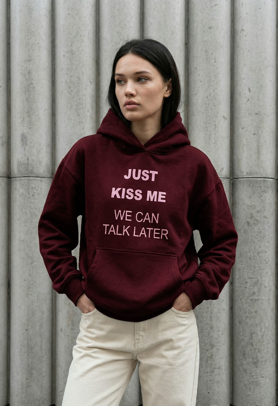 Bluza Staff kiss me oversize