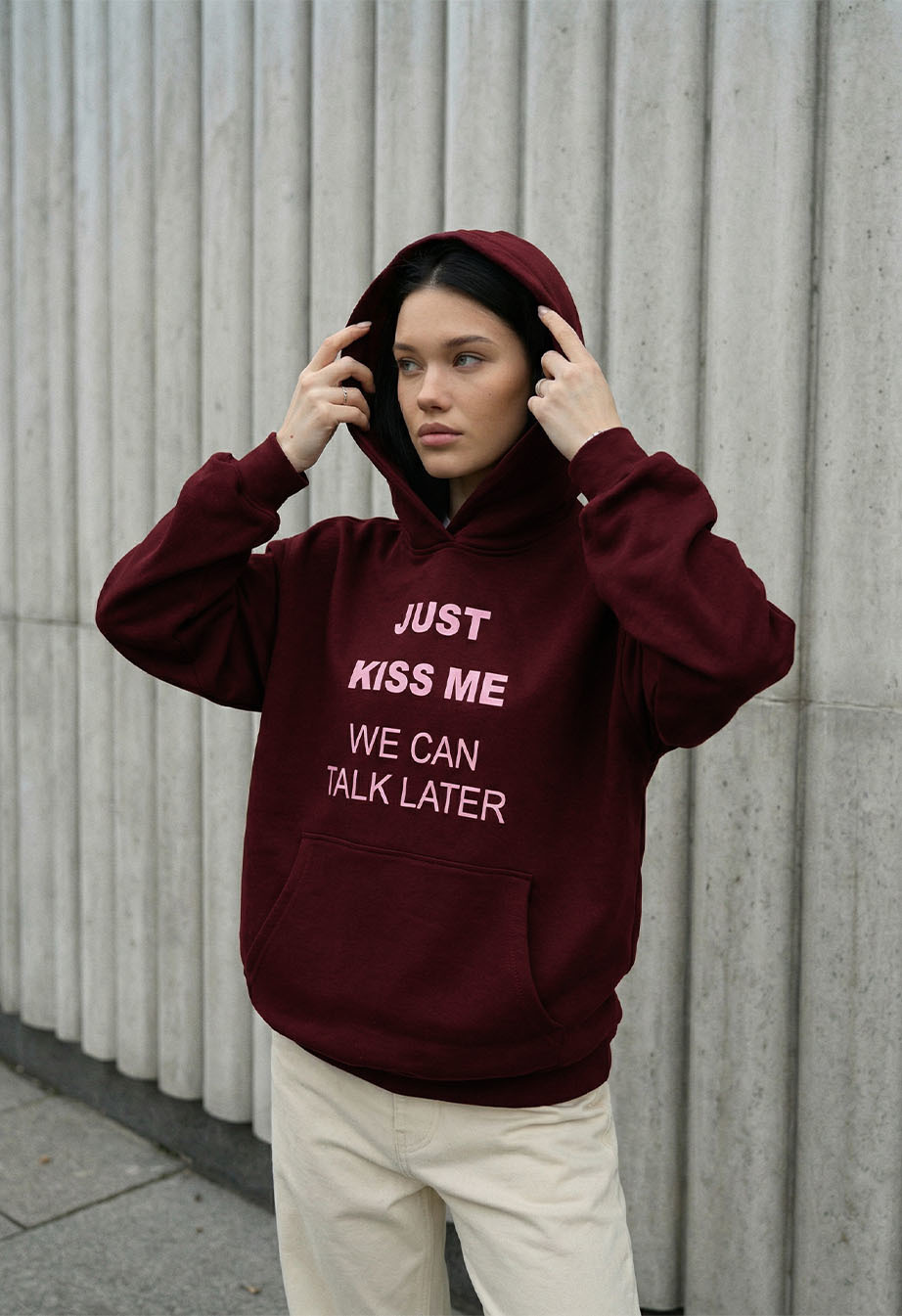 Bluza Staff kiss me oversize