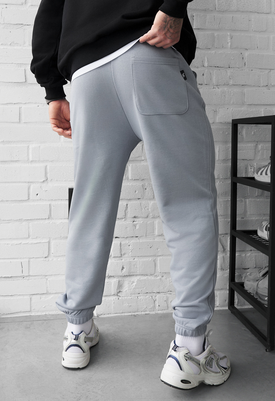 Spodnie dresowe Staff fad light gray