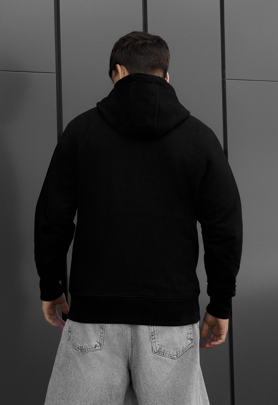Bluza Staff black logo zip