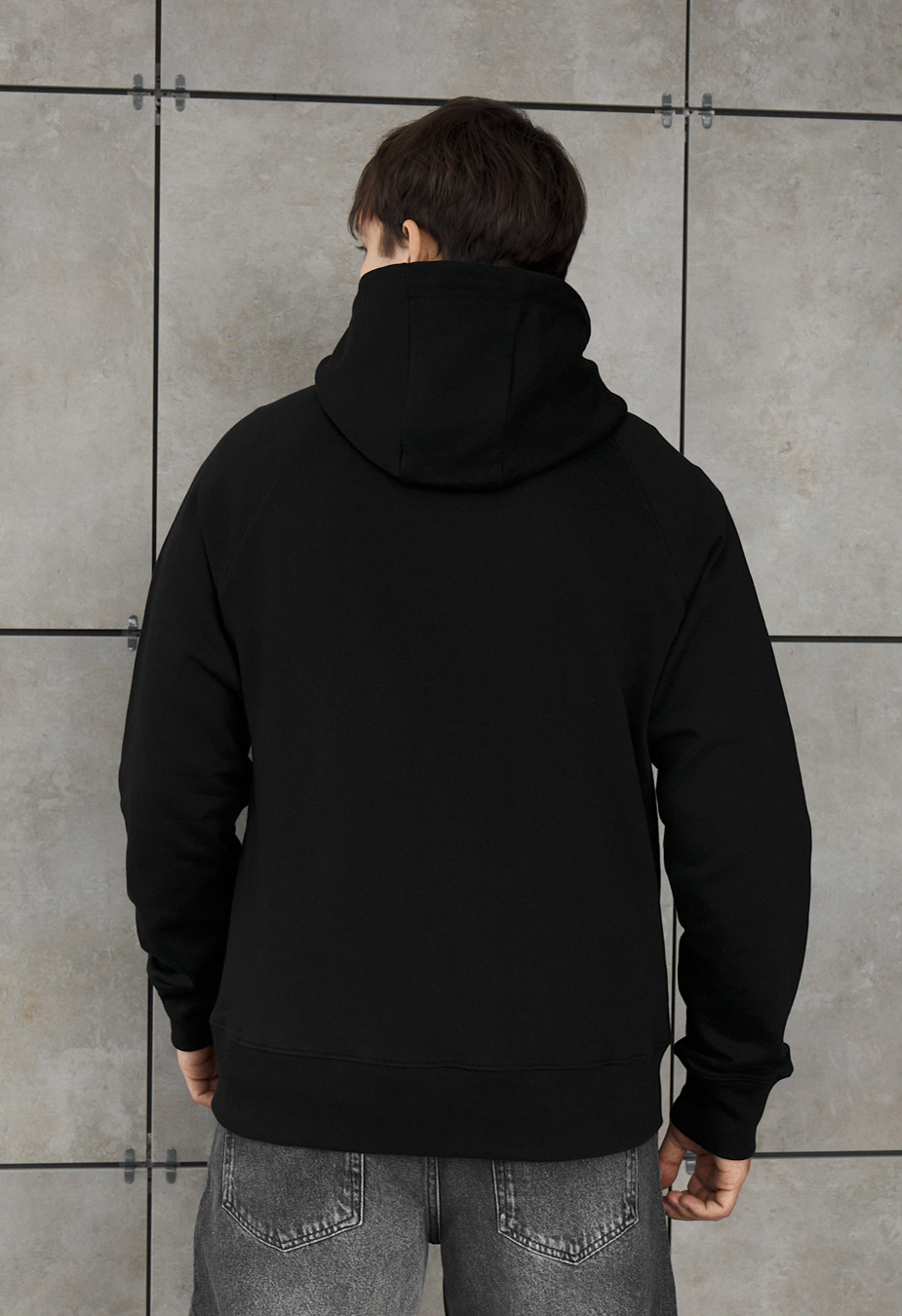 Bluza Staff black logo zip