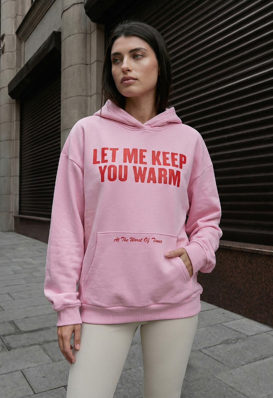 Bluza Staff let me keep you warm oversize