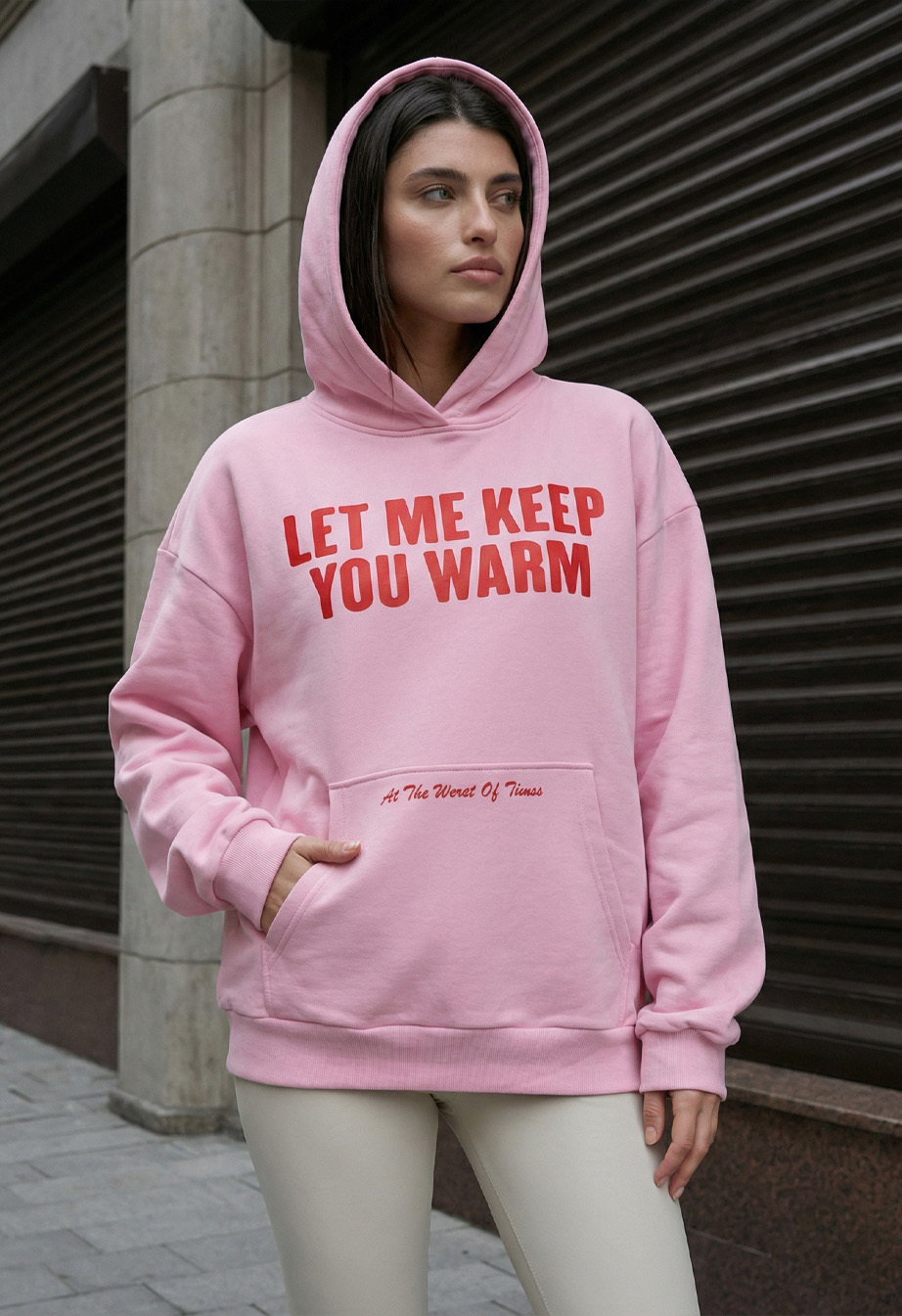 Bluza Staff let me keep you warm oversize