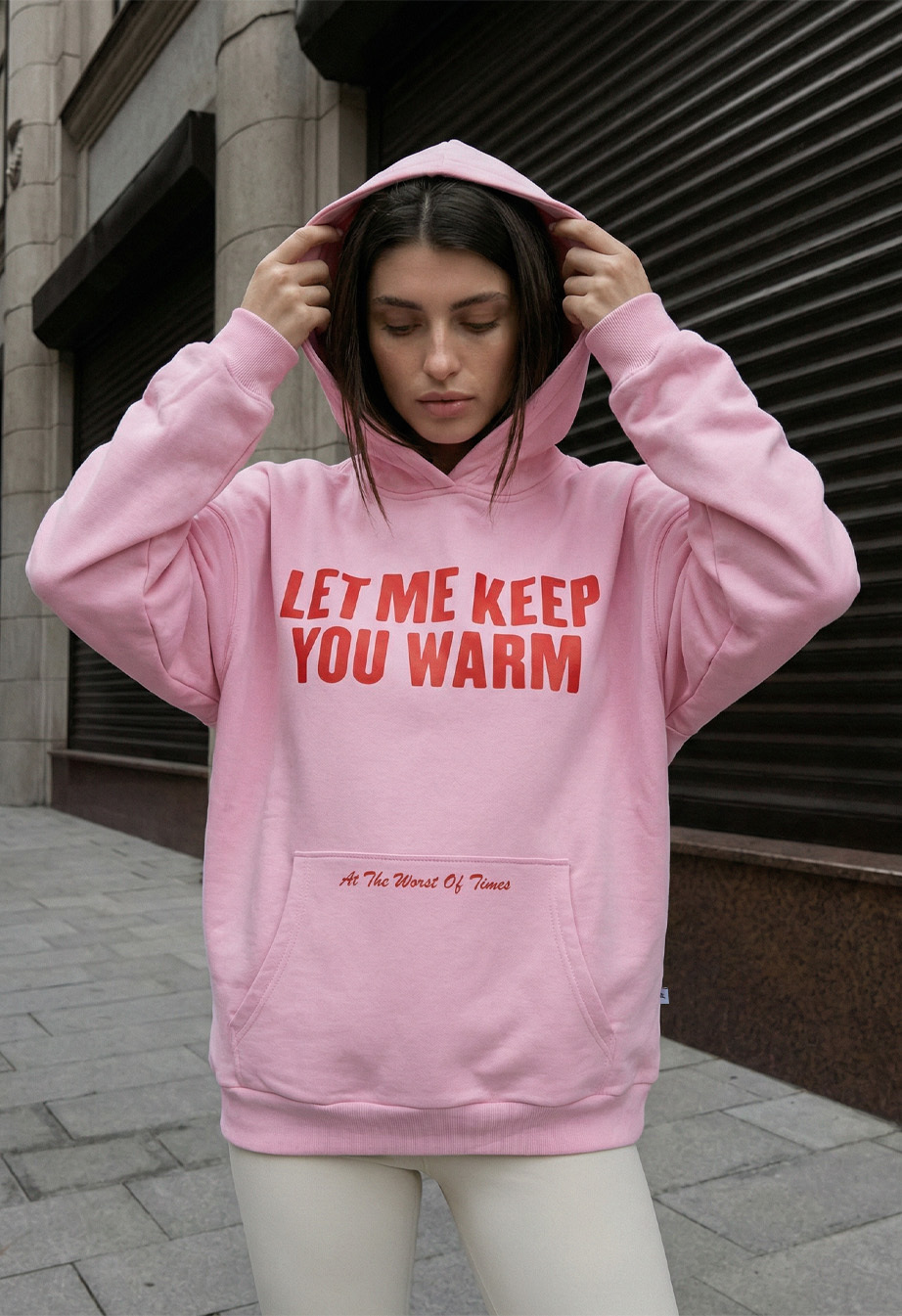 Bluza Staff let me keep you warm oversize