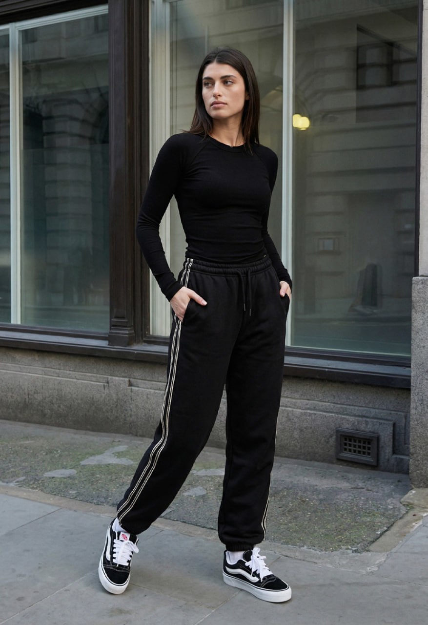 Spodnie dresowe Staff don black