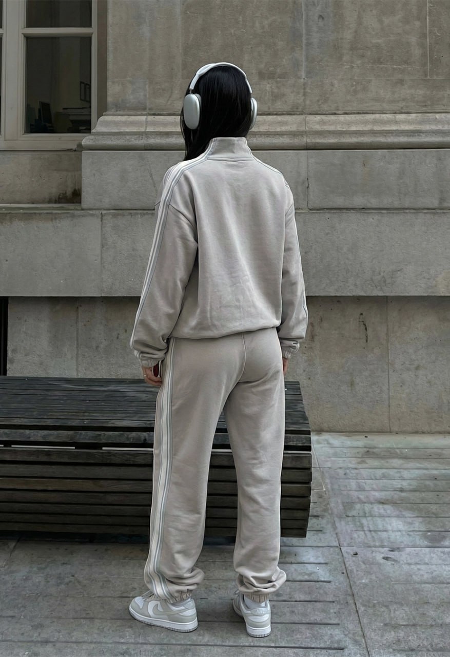 Dres Staff ine zip light gray oversize