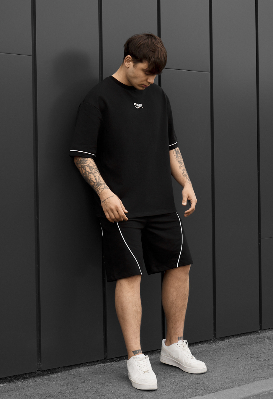 Komplet koszulka + spodenki Staff ax logo black