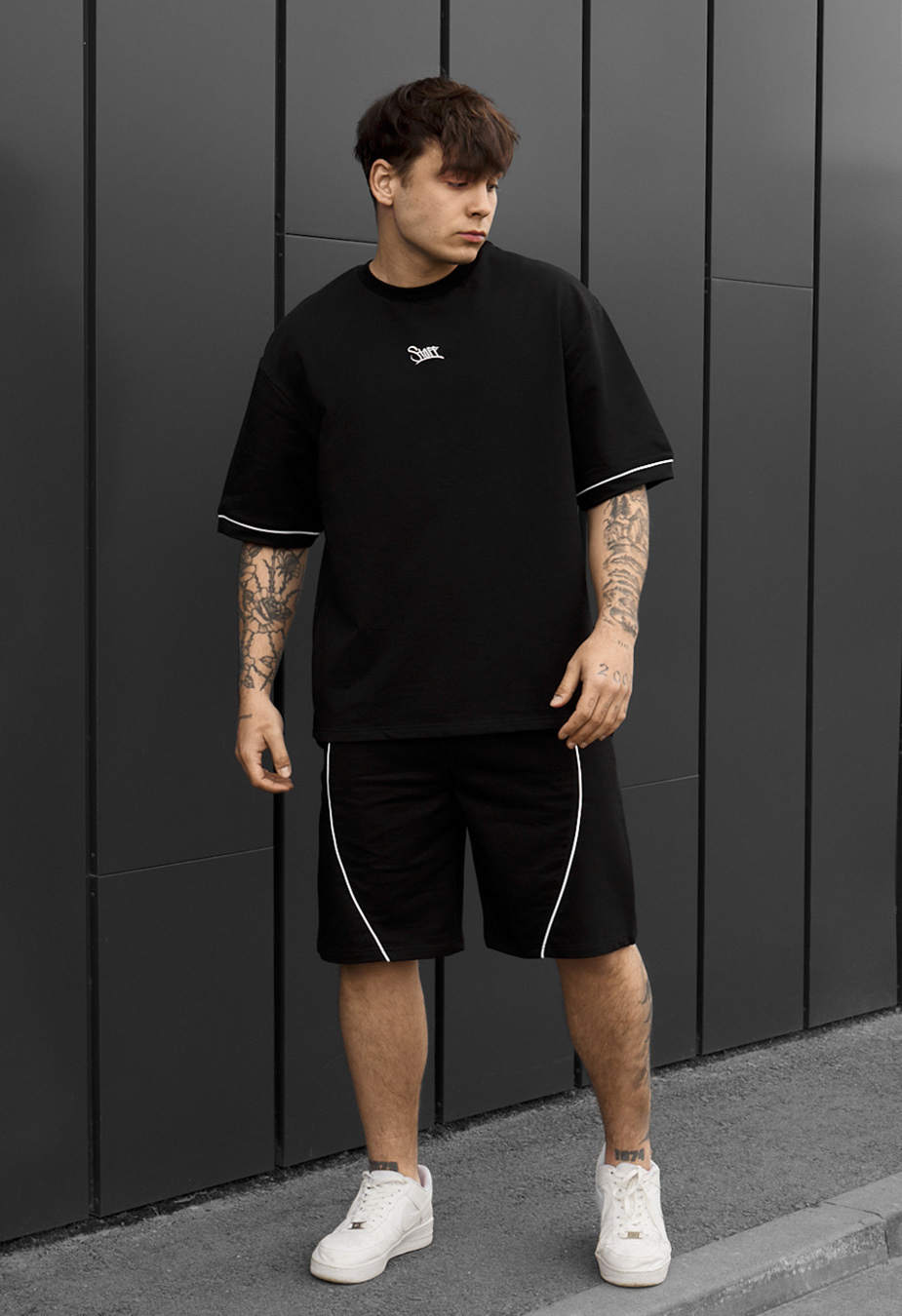 Komplet koszulka + spodenki Staff ax logo black