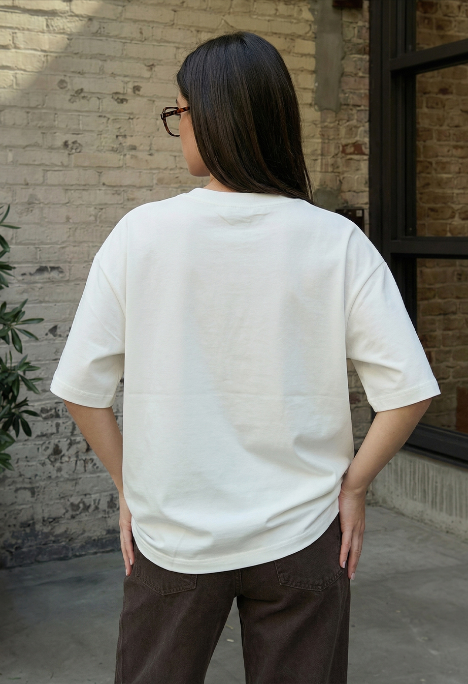 Koszulka Staff del white oversize