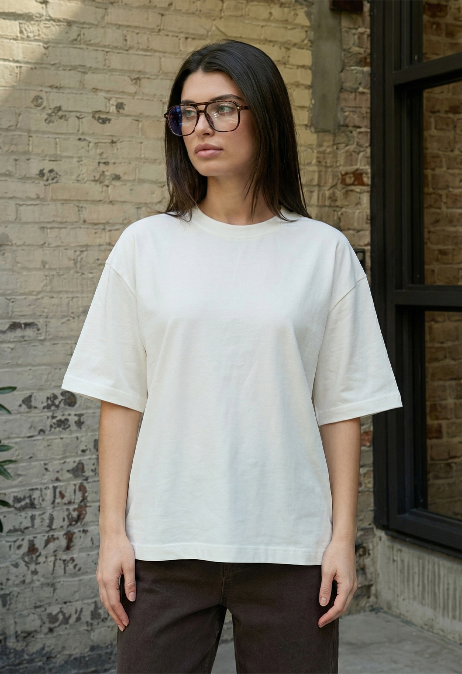 Koszulka Staff del white oversize