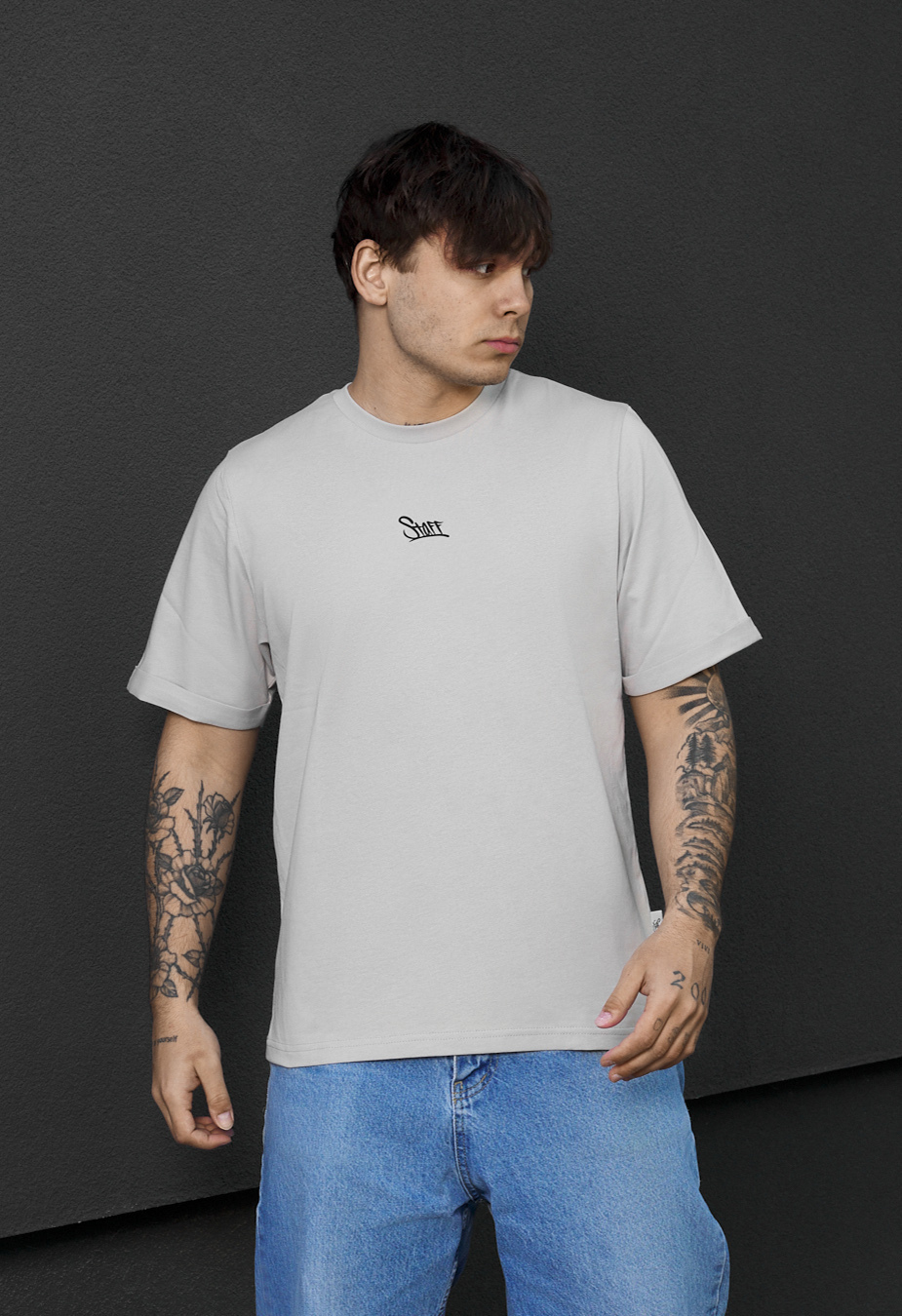 Koszulka Staff light gray logo