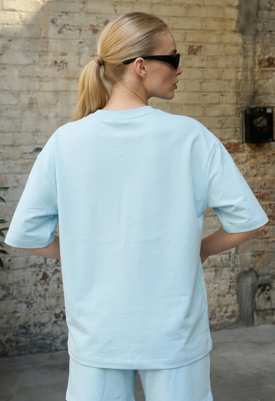 Komplet koszulka + spodenki Staff de light blue