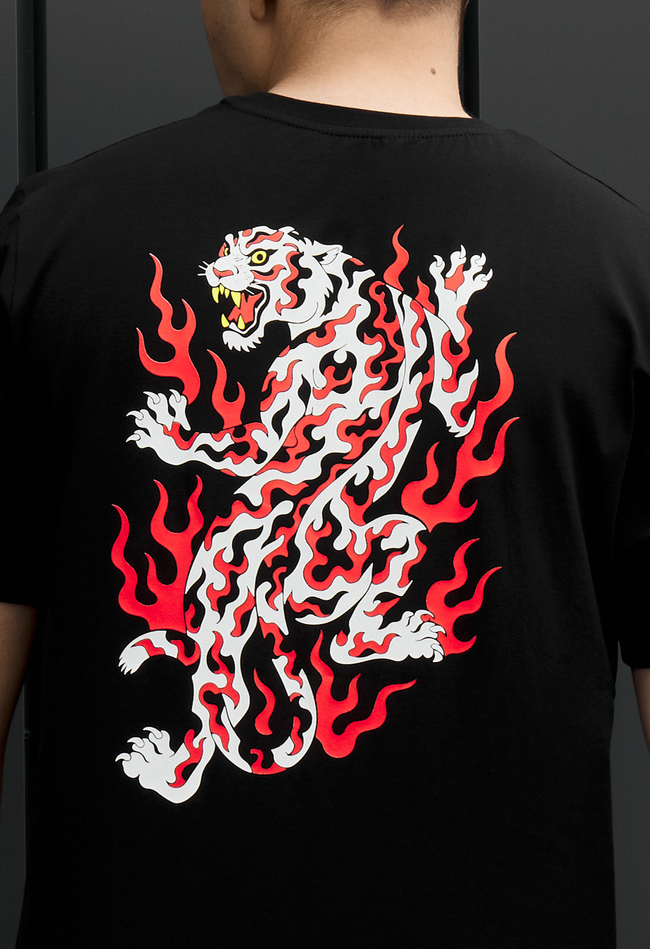 Koszulka Staff logo & fire tiger