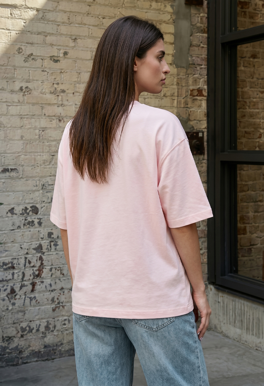 Koszulka Staff del light pink oversize