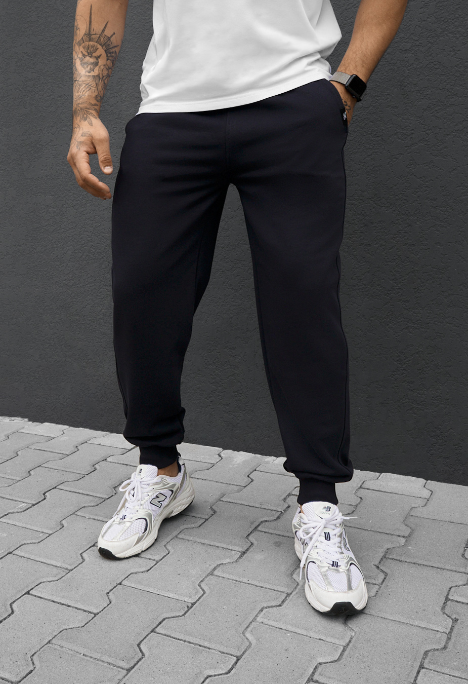 Spodnie Staff rol dark blue