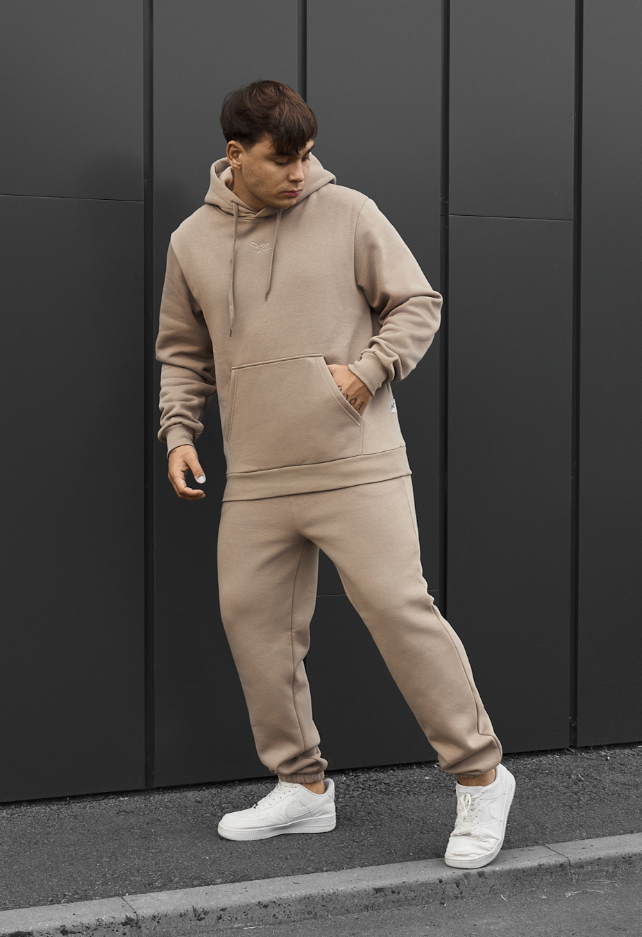 Dres Staff fiv beige logo fleece