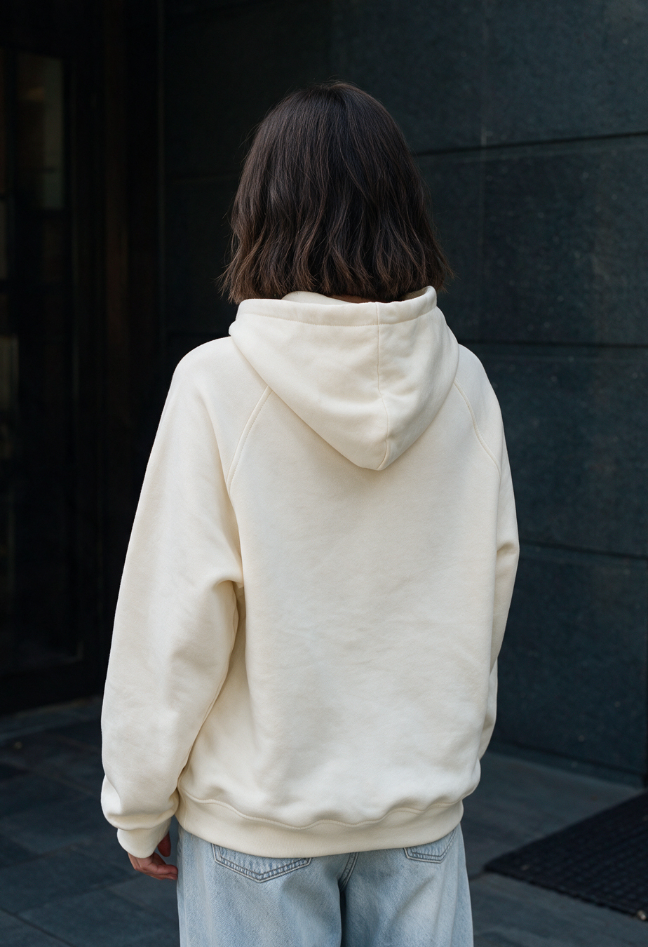 Bluza Staff amu milk logo oversize fleece