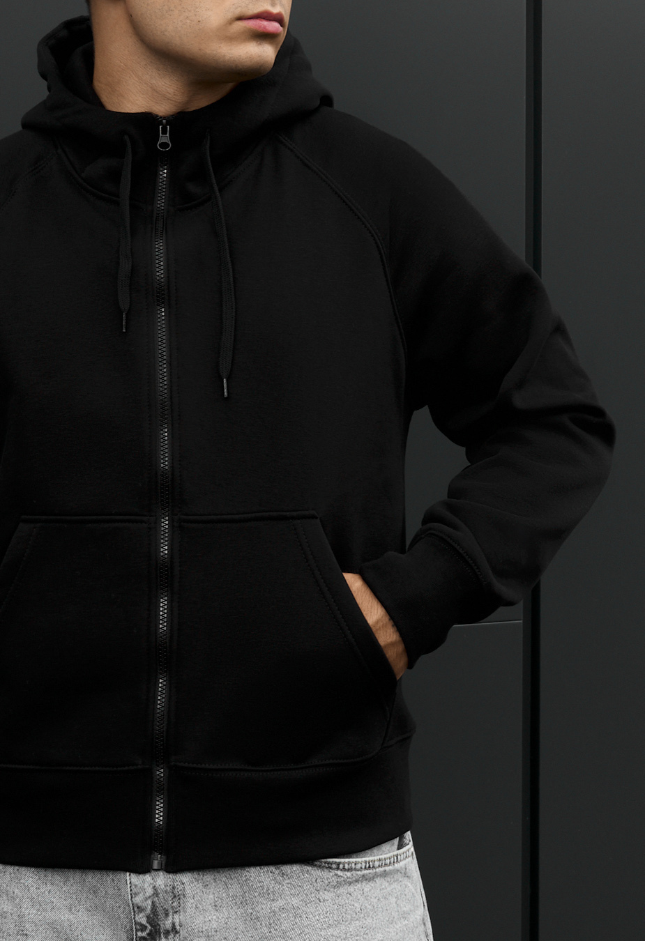 Bluza Staff back zip fleece