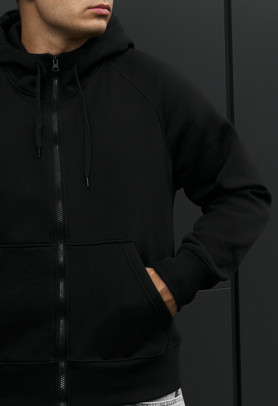 Bluza Staff back zip fleece