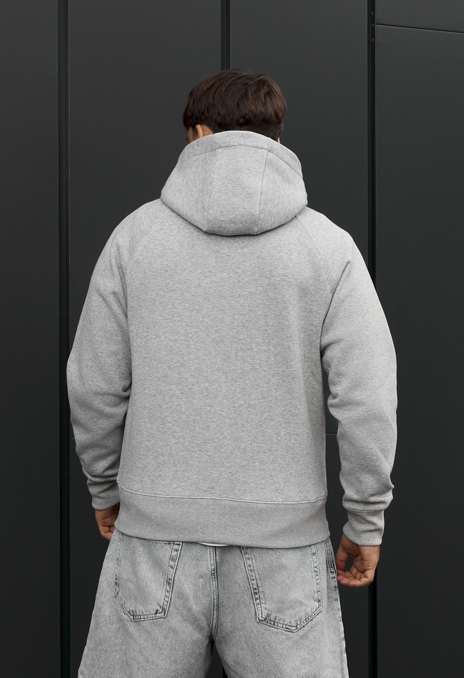 Bluza Staff light gray melange zip fleece