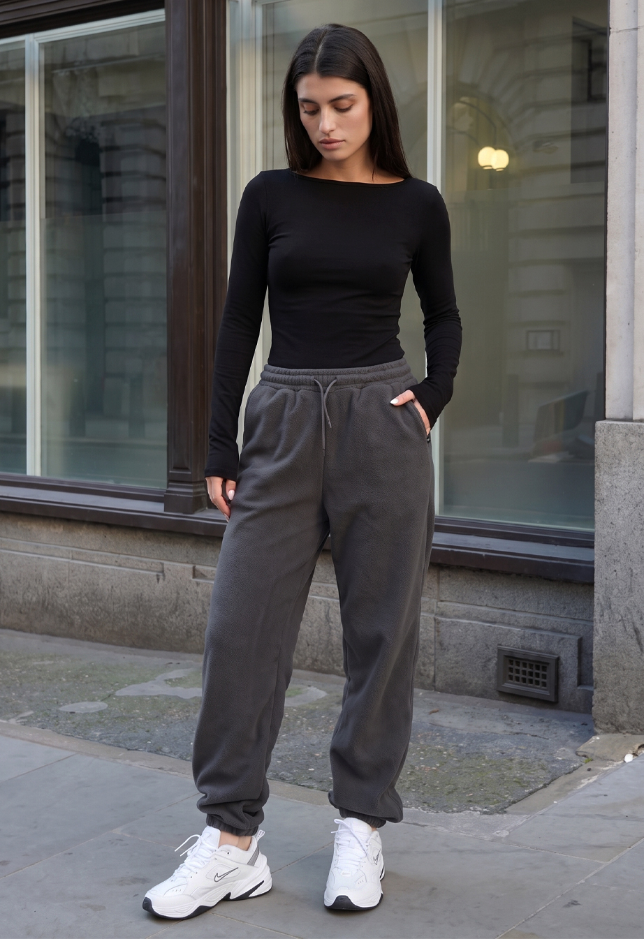 Spodnie dresowe Staff flu gray fleece