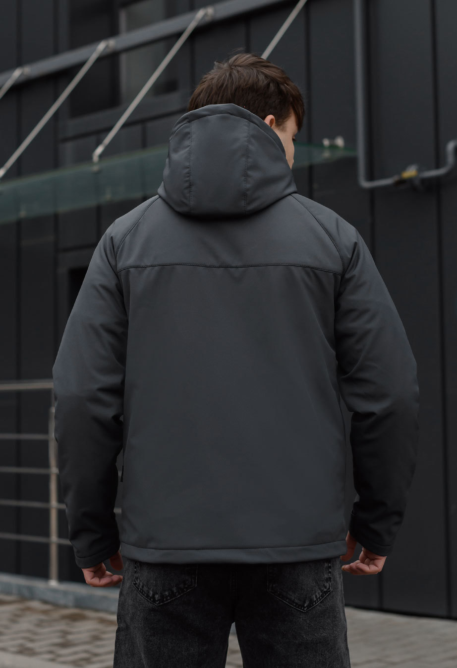 Kurtka Staff soft shell ber dark gray