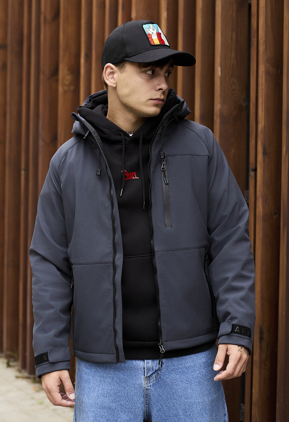 Kurtka Staff soft shell flox gray