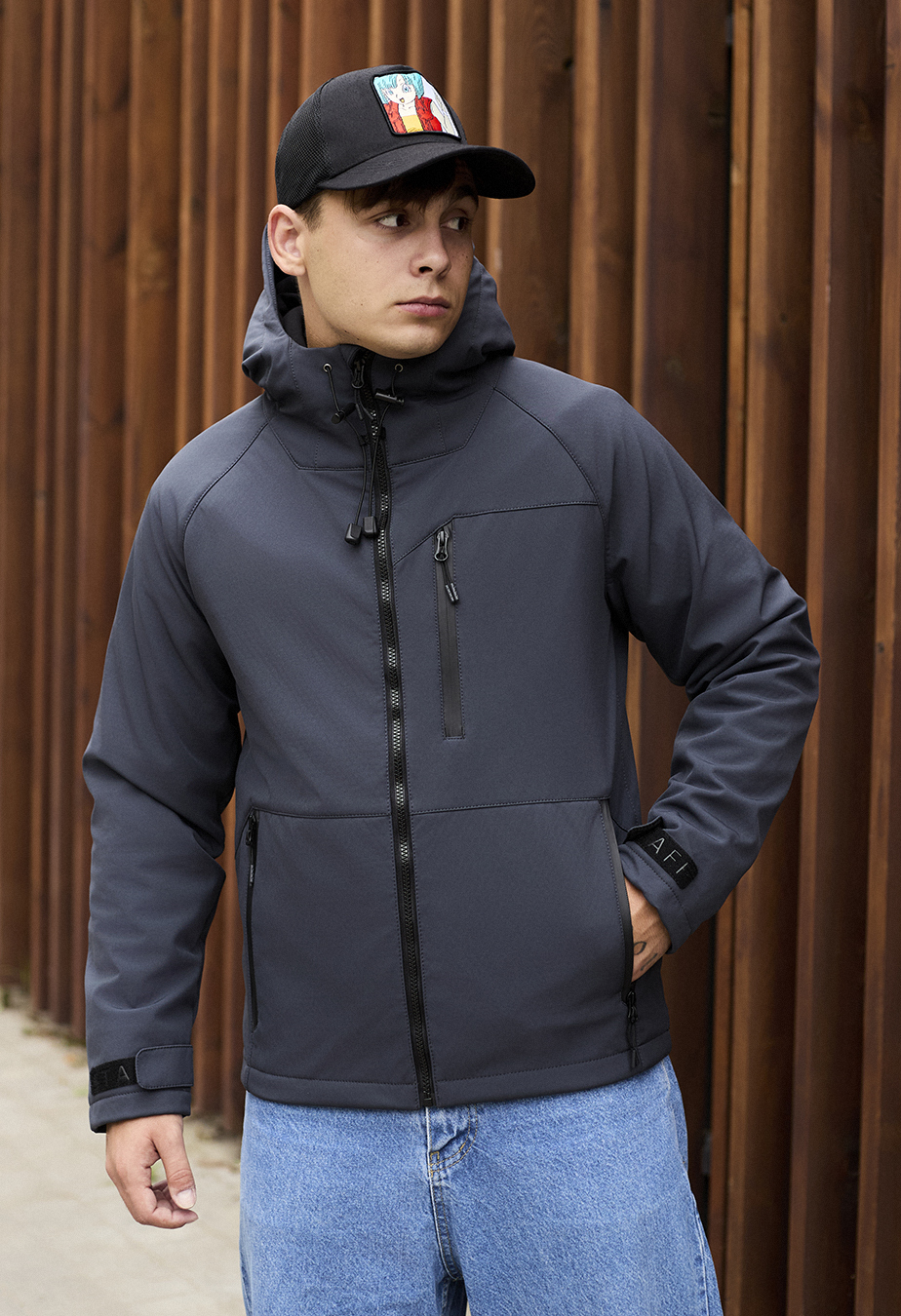 Kurtka Staff soft shell flox gray