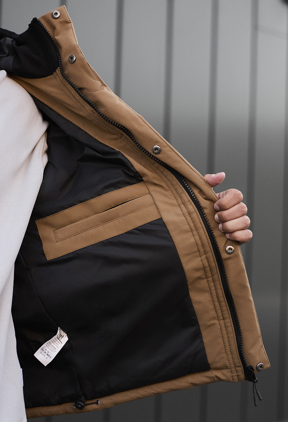 Kurtka zimowa Staff no beige & black