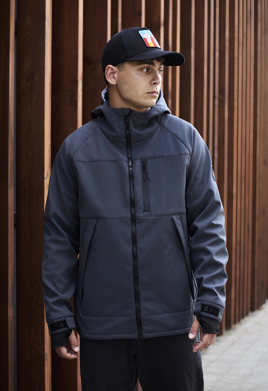 Kurtka Staff soft shell lokk gray