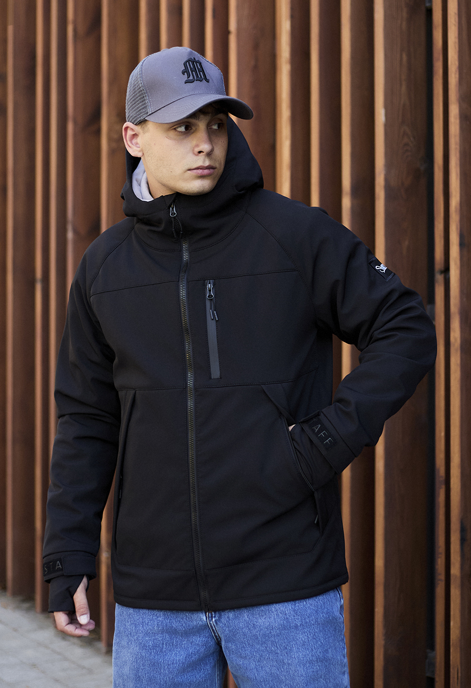 Kurtka Staff soft shell lokk black