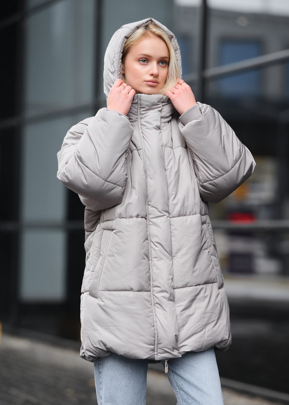 Damska kurtka zimowa Staff di light gray
