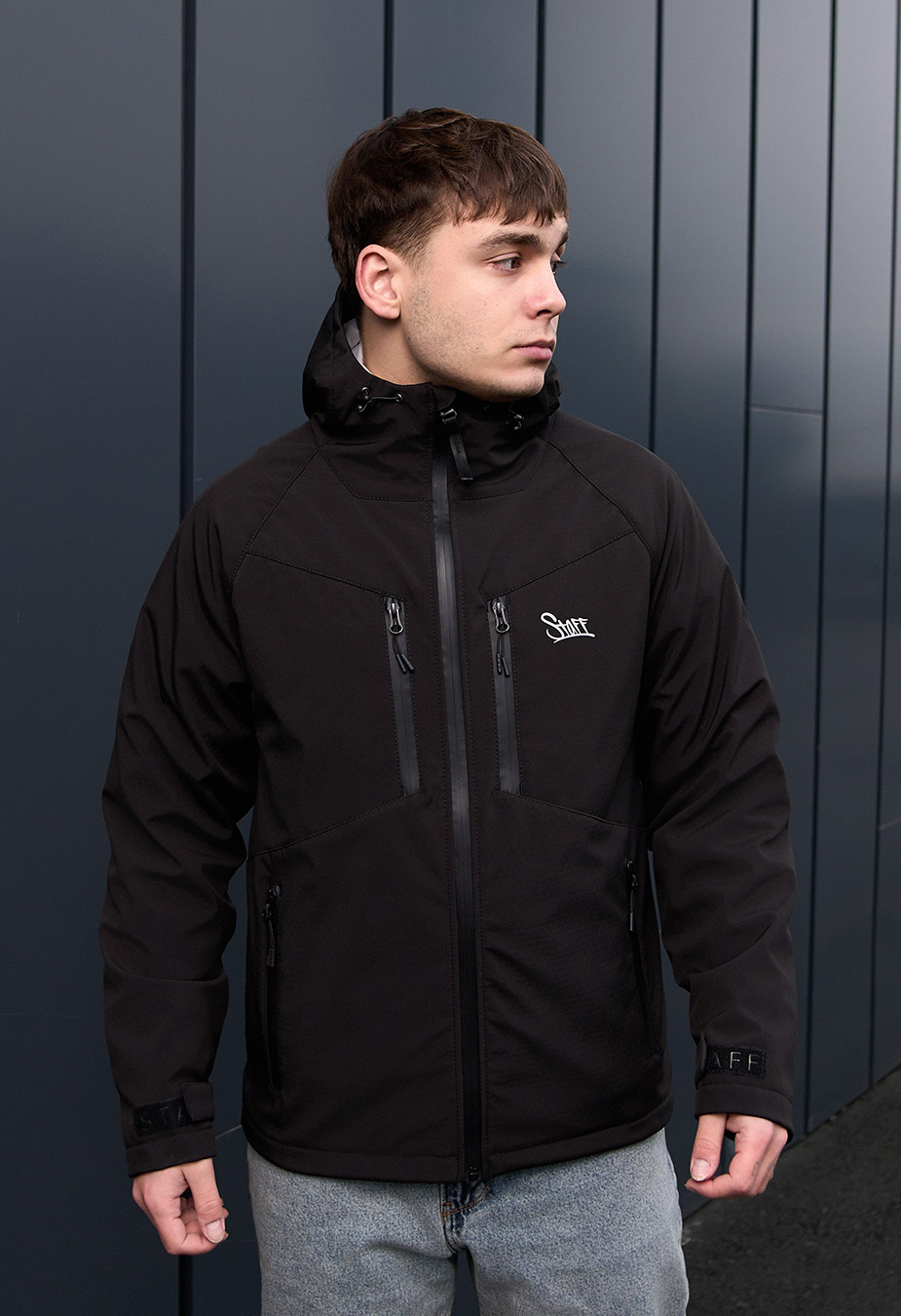 Kurtka soft shell Staff nexu black logo