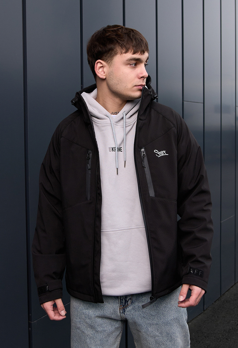 Kurtka soft shell Staff nexu black logo