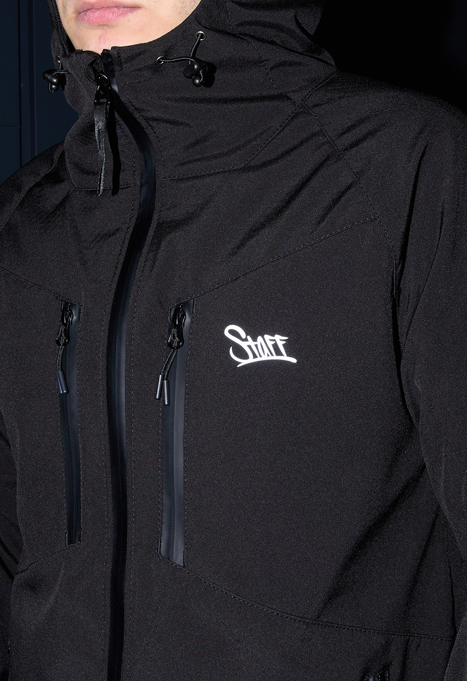 Kurtka soft shell Staff nexu black logo