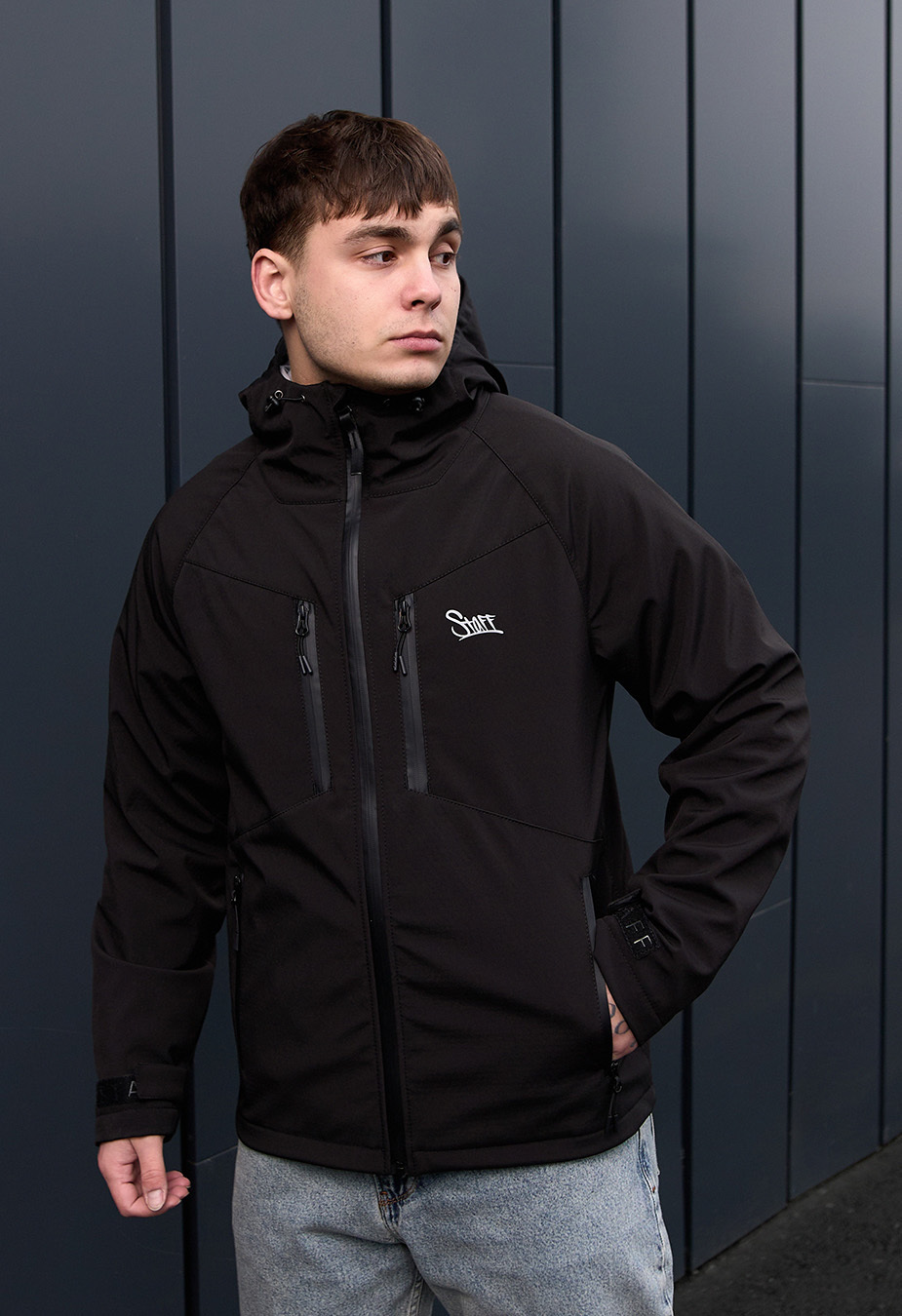 Kurtka soft shell Staff nexu black logo