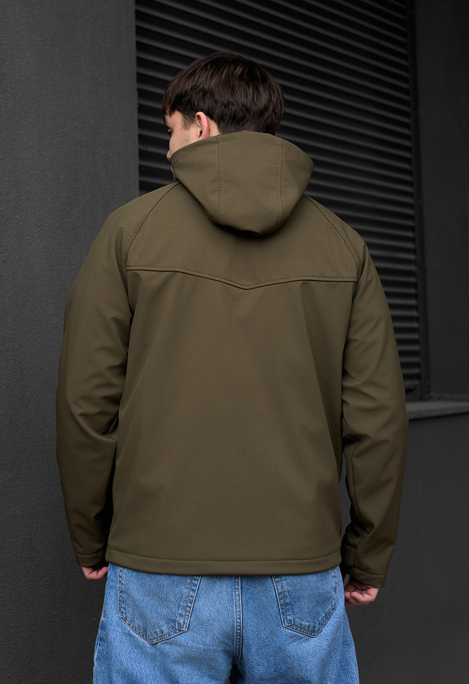 Kurtka soft shell Staff nexu dark khaki logo