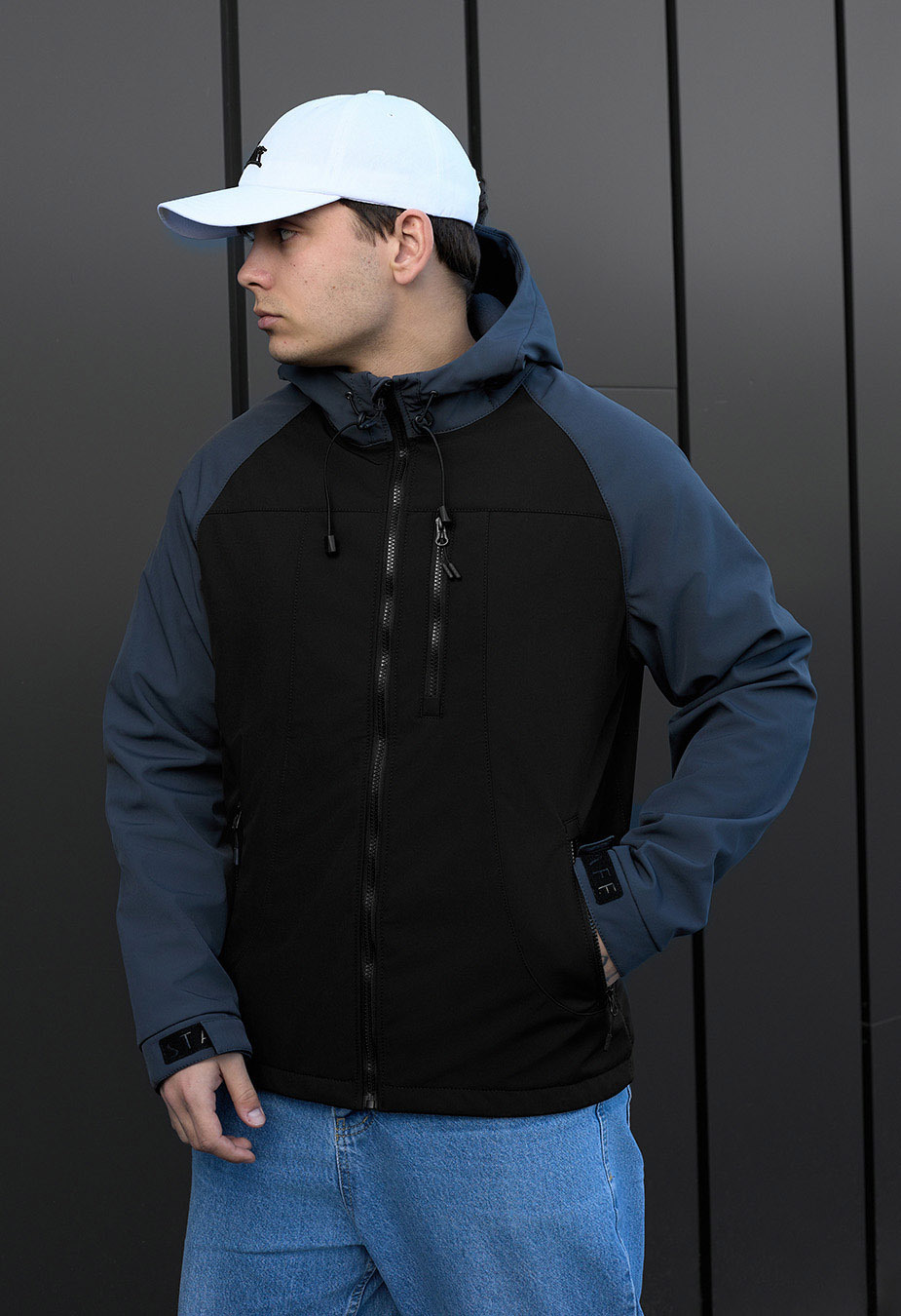 Kurtka Staff di black & gray