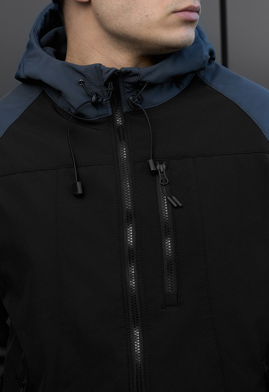 Kurtka Staff di black & gray