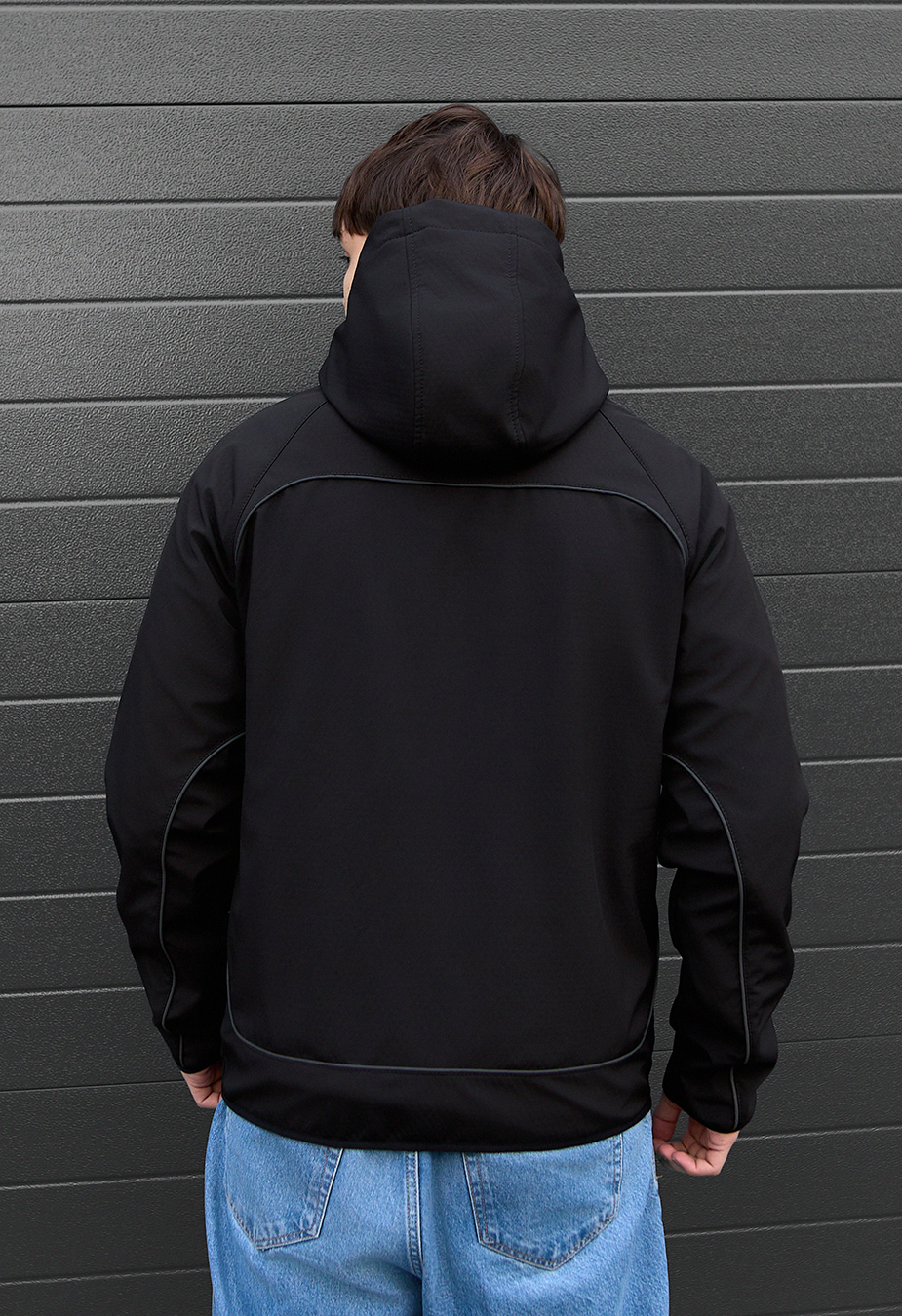 Kurtka soft shell Staff oki black reflective