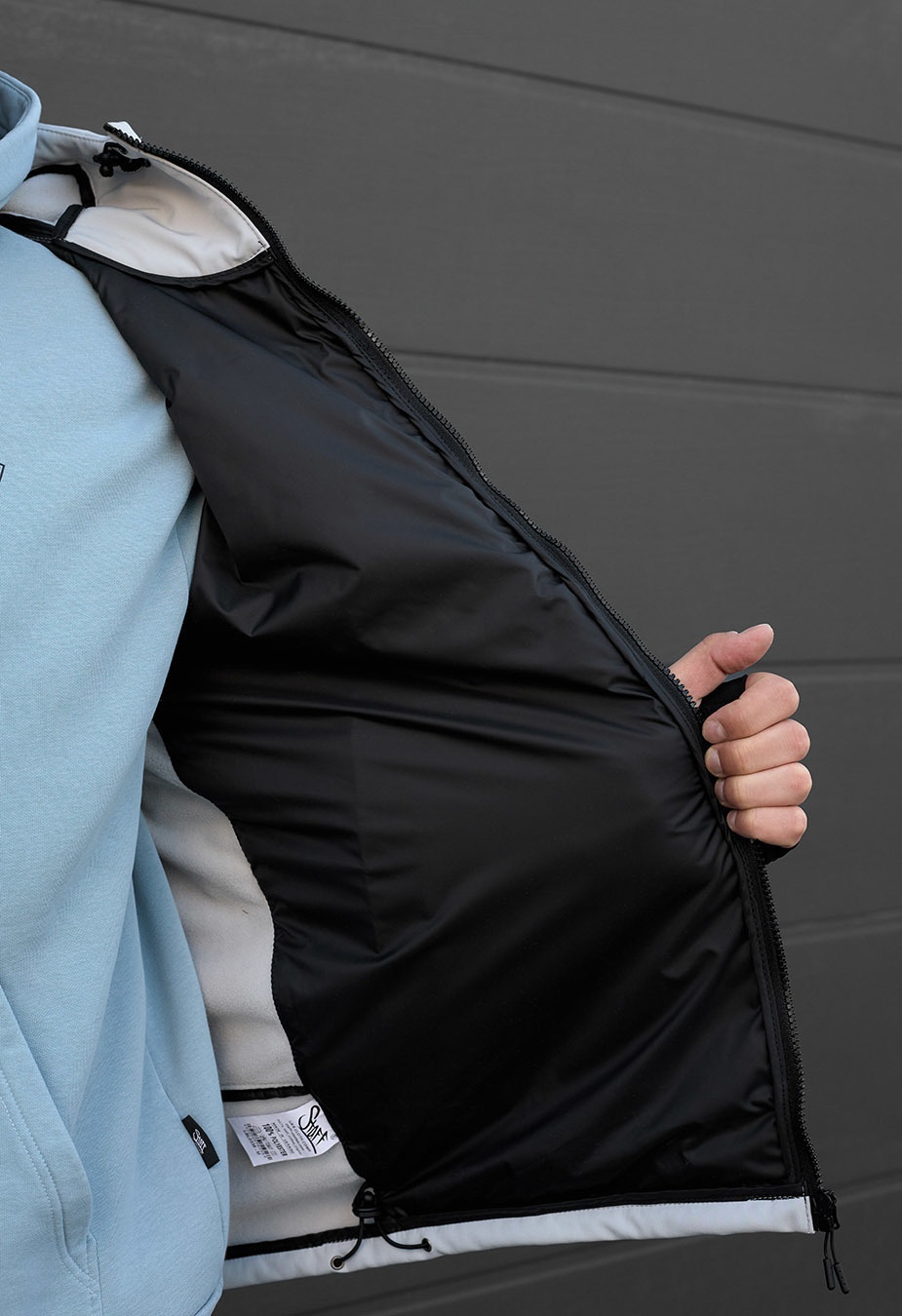 Kurtka Staff soft shell lokk light gray