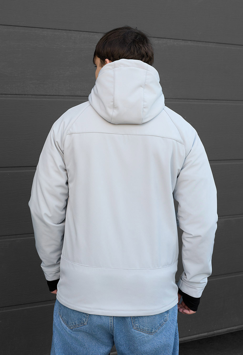 Kurtka Staff soft shell lokk light gray