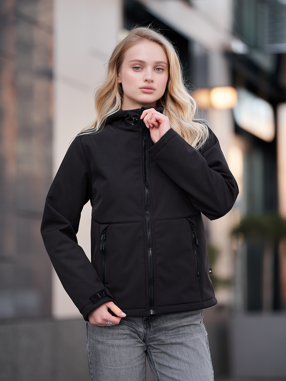 Kurtka damska Staff soft shell black