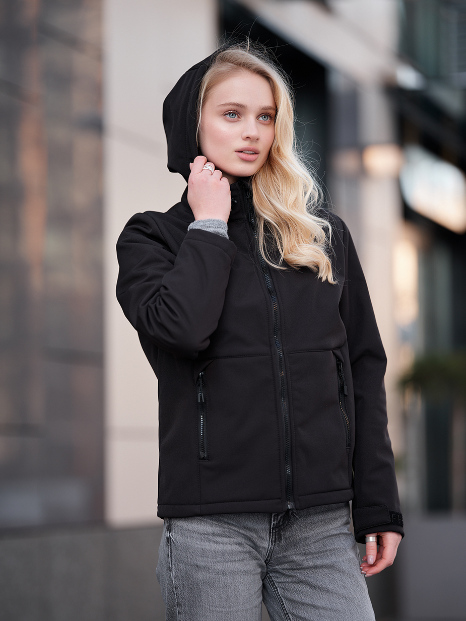 Kurtka damska Staff soft shell black