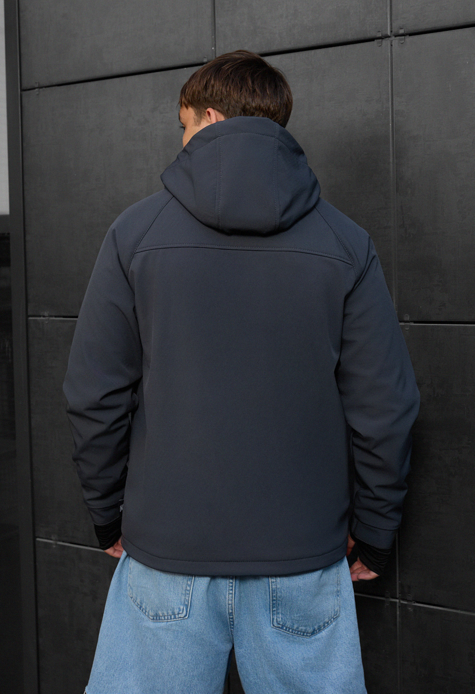 Kurtka Staff mei soft shell dark gray