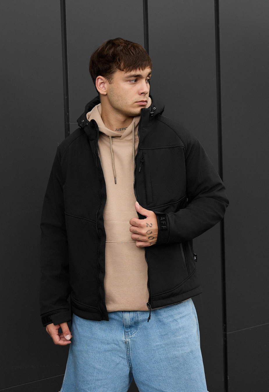 Kurtka Staff soft shell cu black