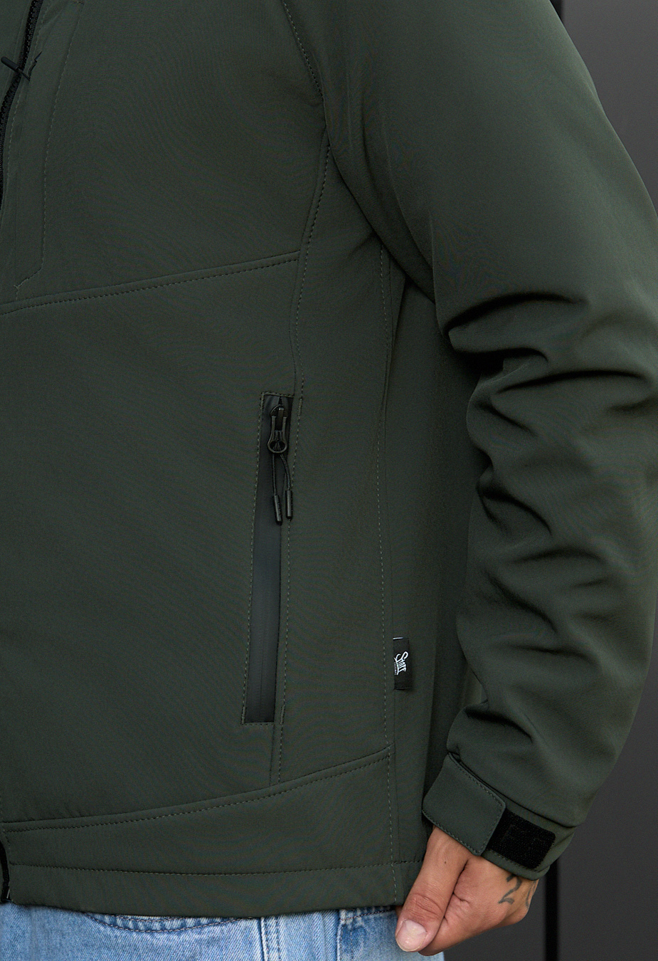 Kurtka Staff soft shell cu khaki