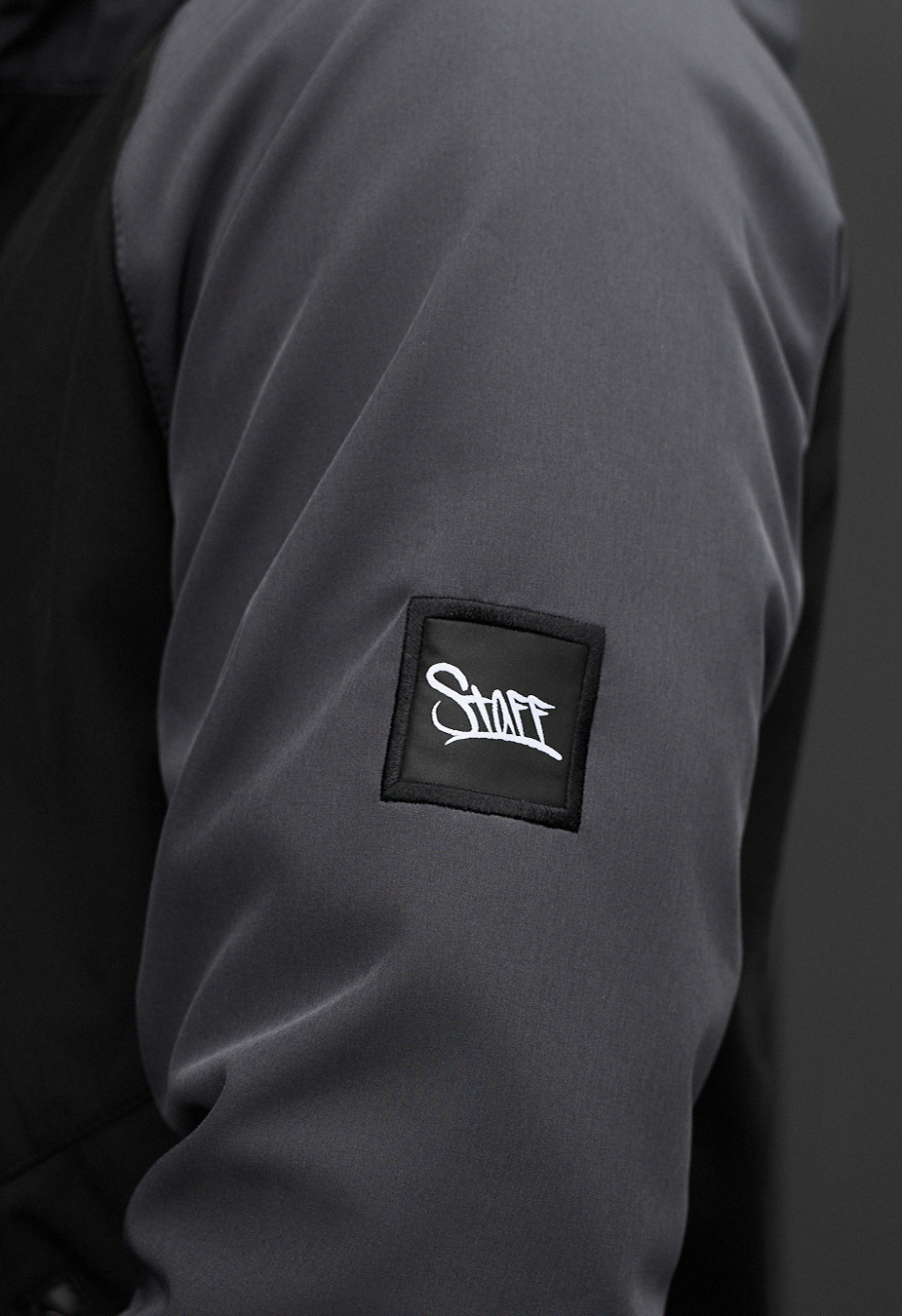 Kurtka Staff bu soft shell dark gray & black